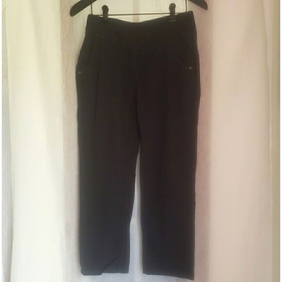 Jag Classic Fit Cropped Black Jeans Women's Size 2/26 Cotton Blend - Picture 1 of 13